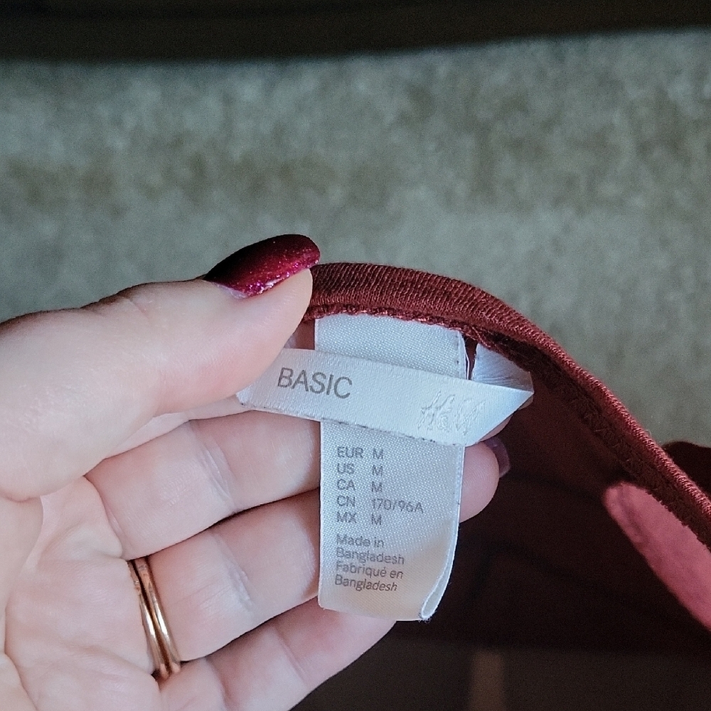 Medium H&M Rust Tank Top - Picture 2 of 4
